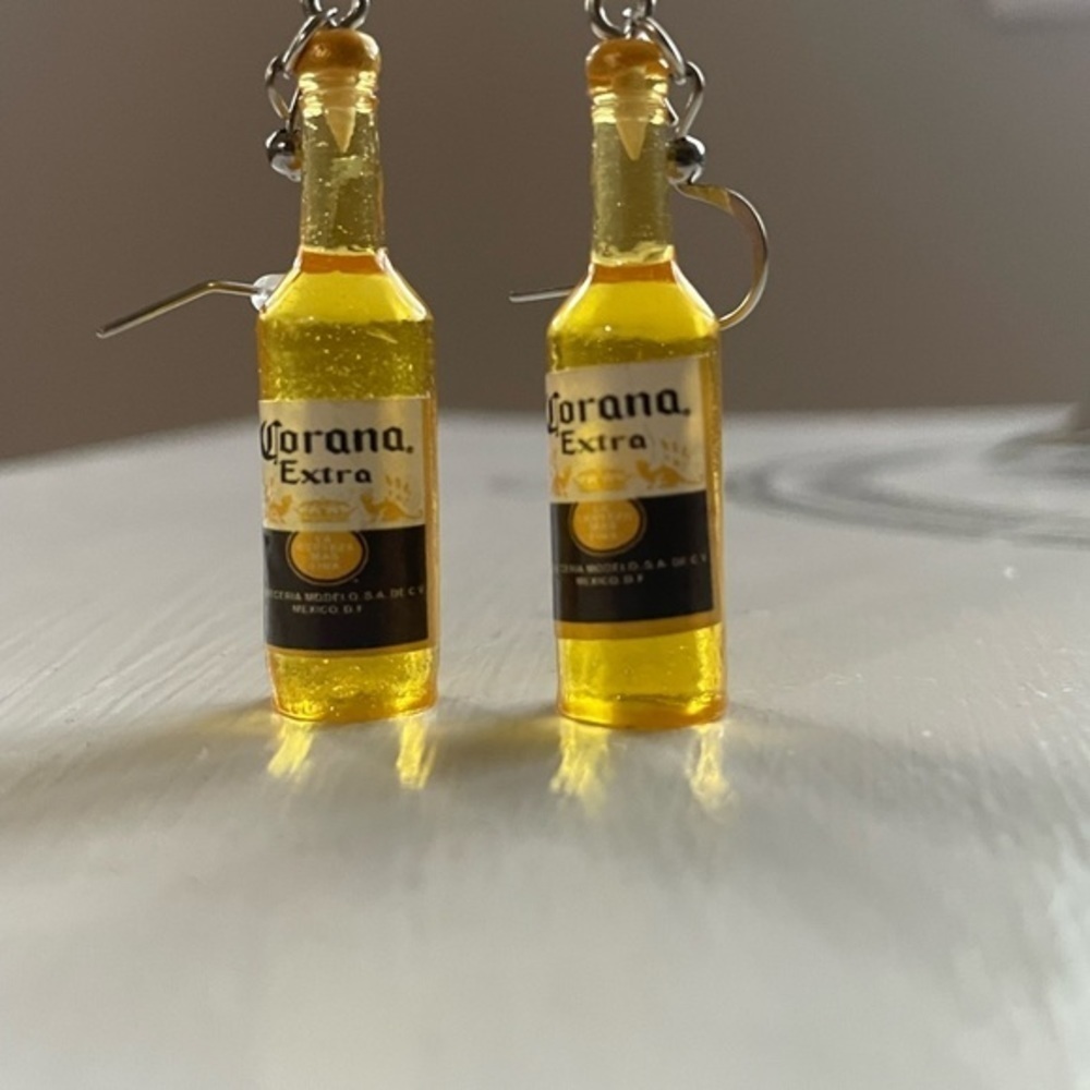 Corona Earrings | Fun Summer Earrings | Vacation - Picture 3 of 3